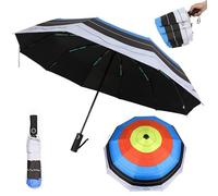 Poearcus Portable Umbrella for Travel Archery Fun Tri-Folding Umbrella Open and close in one second Durable & Compact with Gift Box
