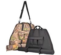 Poearcus Triangular Bow Case Suitable for Carrying Arrows, with Options for Hand-Carrying or Shoulder-Carrying. Compatible with Triangular Bows, Slingshots, and Short-Axle Bows (Black)