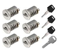 Poeihv 6 Pack Lock Cores for Yakima SKS Car Roof Rack System Components, Lock Cylinders Compatible with Yakima Roof Rack Locks, Universal for All Yakima Lockable Accessories