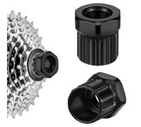 poeland 2 Pcs Bike Cassette Lockring Tool, Freewheel Remover Tool, Bicycle Gear and Cassette Install Removal Tools for Mountain Bikes (Black)