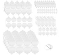 Poeland 240pcs Double Sided Adhesive Dots, Clear Strong Glue Pads, No Trace Sticky Dots for Wall, Plastic, Glass, Small Decoration