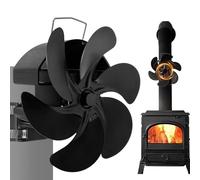 Poêle à chaleur - ventilator mural pour cheminée | ventilator non électrique silencieux et chaud thermique, fournitures de cuisine, brûleur à bûches à granulés, chauffage domestique, salon, cabine