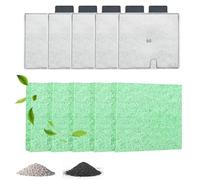 Poeloisy CF2 Filter Service Kit 5 Month Cartridges Compatible with Interpet Filter, Replacement Set Fish Tank Filter Cartridges for Aquarium Maintenance, High Efficiency Water Purification