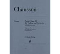 Poème For Violin And Orchestra Op. 25 Ernest Chausson Book [Softcover] Violin an