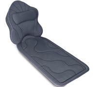 Poemland Luxury Full Body Bath Pillow Mat & Cushion - Ultimate Spa Relaxation with Thick Padding, Headrest, Neck, and Shoulder Support - Ideal for Bathtub Soaking (grey)