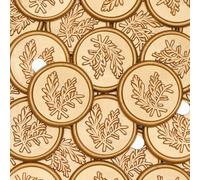 Poemluve 50pcs Wax Seal Stickers Rosemary Premade Envelope Seal Stickers Self Adhesive Gold for Wedding/Bithday/Baby Shower/Thanksgiving/Invatation/Bussiness Envelope Sticker (Antique Gold)