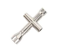 POENVFPO 1/24 M2 Locknut Metal Lock Nut with Cross Wrench, High Strength and Precision for Axial Scx24 AXI90081, Easy to Use and Replace (Silver)