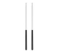 POENVFPO 1 Pair Professional Drum Stick, Solid Boosting Non Slip Handle Aluminium Alloy 5A Drum Stick for Loud and Clear Sound (Silver)