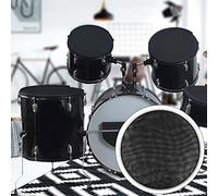 POENVFPO 10 Inch Double Layer Nylon Mesh Drum Head with Aluminum Ring, Professional Silent Practice Head for Home and Music Schools