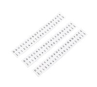 POENVFPO 10 Keys Kalimba Stickers for 17 Key Thumb Piano, with Note Labels and Number Marks for Beginners Practice (White)
