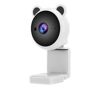 POENVFPO 1080p Website with Integrated Microphone for Crystalline Video Recordings and Live Transmission, for Lessons and Video Calls [2MP, USB 2.0] (White)