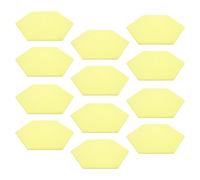 POENVFPO 12Pcs Sound Absorption Board, Hex Adhesive Acoustic Panels for Wall Soundproofing, with Retardant Polyester Fiber, for Recording Studios Offices Home Theaters (Yellow)