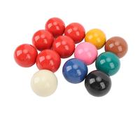 POENVFPO 13pcs Snooker Balls Set, Premium Resin Billiard Balls 2.1in Diameter, Impact and Scratch Resistant, with Perfect Roundness and Comfortable Hitting Feel, for Home or Bar Console
