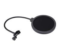 POENVFPO 15.5cm Diameter Microphone Pop Filter Mask for Vocal Recording Studio, Anti-Pop Noise Shield, Eliminate Popping Sounds, Metal, 1 Unit