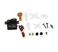 POENVFPO 17G Micro Digital Servo, Metal Gear with 25T Servo Horn for 1/14 1/16 RC Crawler Car Upgrade Parts Model Boat Airplane Robot