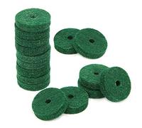 POENVFPO 180PCS Piano Felt Pad, Pure Wool Green Round Keyboard Accessory, with Soft Comfortable Durable Material, for Piano Cleaning Maintenance Key Levelling