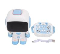 POENVFPO 2.4G RC Robot, Programmable Remote Control Robot with Detachable Controller, Voice Recording, Dancing, Walking, Sliding and LED Lights, for Kids and Adults (Blue)