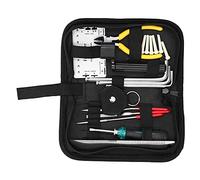 POENVFPO 23PCS Guitar Repair Tool Kit, Complete Accessories with Storage Bag String Pitch Ruler Hex Wrenches for Acoustic Electric Guitars Basses Banjos Mandolins