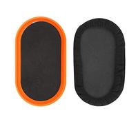 POENVFPO 2Pcs Core Slider Workout Sliding Discs Fitness Sliders Dual-Sided for Strength Training Core Stability with High-Density Foam ABS Material (Yellow)