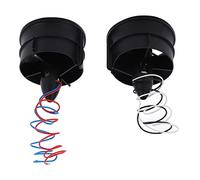 POENVFPO 2Pcs Ducted Fan with Motor, 30mm EDF 6 Blades Electronic RC Ducted Fan Assembly Kit