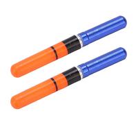 POENVFPO 2pcs Light Fishing Floats, Bright Visible Electronic Bobber for Night Fishing, with Lithium Battery and Durable Plastic Cement Metal Design (Blue)