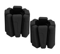 POENVFPO 2pcs Wrist Ankle Weight, Adjustable Silicone Wearable Weights for Gym Workout, with Odorless Skin Friendly Design for Men Women (Black)
