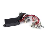 POENVFPO 3-Band Active EQ Preamp Circuit, Guitar Bass Pickup Harness with Equalizer, Metal and Plastic Construction, Passive to Active Conversion for Bass Players