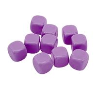 POENVFPO 30PCS Dice Set, DIY 6 Sided Plastic Dices with Rounded Edges for Board Games, Math Learning and Classroom Crafts (Purple)