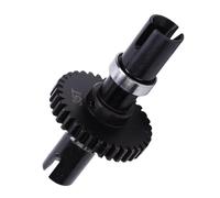 POENVFPO 35T Center Differential Locker Gear Diff Spool, Aluminum Alloy Replacement Assembly for 1/7 6S INFRACTION TYPHON (Black)