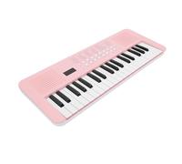 POENVFPO 37 Key Electronic Digital Piano Keyboard, 200 Tones, Multi-Functional with Recording, USB and Battery Power, Portable Design for Beginners and Composers (Pink)
