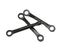 POENVFPO 3pcs RC Helicopter Linkage Rod Set, Plastic Servo Linkage Rods for FlyWing FW450 V3, with High Reliability and Stable Performance
