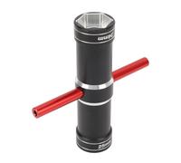 POENVFPO 4 Way RC Car Wheel Hex Wrench, Aluminum Alloy Multi Function Hexagonal Sleeve with 4mm 5.5mm 24mm 25mm Sizes, for 1 5 Scale RC Car Upgrade Parts (Red)