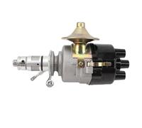 POENVFPO 45D4 Points Distributor, ABS Metal Ignition Distributor with Cap and Red Rotor Arm, Complete Mechanical Replacement, Fits A Series Engines 1969 to 1981 for Car Engine Repair