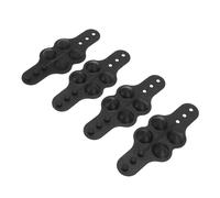 POENVFPO 4pcs Steering Wheel Cover Massager, Acupressure Points Massage Grip Anti Slip Silicone Car Accessories with Center Marker, for Sedans Trucks SUVs