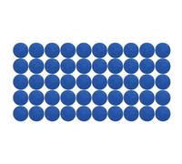POENVFPO 50 PCS Pool Cue Tips, Replacement Billiard Cue Heads Made of Leather, with Blue or Grey Color Options, for 9mm 10mm 12mm 13mm Billiard Cues (12mm)
