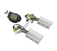 POENVFPO 500W Brushless Electric Bicycle Controller Kit, 24V 36V 48V 25A LCD Display with High Strength Metal Housing, for Enhanced Riding Experience