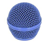 POENVFPO 55mm/2.17in Microphone Head Replacement, Dent Resistant Grille With Built In Foam Windscreen For Sm58s, Sm58lc, Beta58a And Other Compatible Model (Blue)
