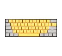 POENVFPO 61-Key Mechanical Keyboard, Compact Design, LED Backlight for Gaming, Small Spaces, Portable Use