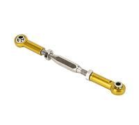 POENVFPO 6pcs 81mm Adjustable Aluminum Servo Links Tie Rod Set, with 5 Color Options, for EPX HSP ZD Racing HPI Truck Buggy Truggy RC 1 10 Upgrade Parts (Gold)