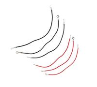 POENVFPO 6PCS Battery Inverter Cables, Pure Copper Tinned Lug Oxidation Wires with Durable PVC Insulating Sheath, for Electric Bike Battery Accumulator Inverter Connection