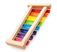 POENVFPO 8 Notes Xylophone, Colorful Wooden Percussion Instrument for Kids, with 8 Tones for Music Learning and Creativity
