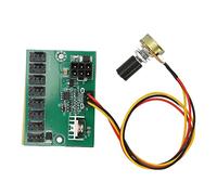 POENVFPO 8 -WEGS SPLITTER PC PC CASE VOLTAGE FAN OF THE COOLING FAN CUBER FOR COOLING FICTION OF COLOR