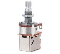 POENVFPO A500K Push Pull Control Potentiometer, 18mm Shaft Guitar Tone Volume Pot for Electric Guitar and Bass (Silver)