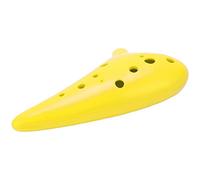 POENVFPO ABS Ocarina, 12-Hole C Tune Musical Instrument, Rounded Finger Holes, Lightweight Design for Kids and Adults, Indoor and Outdoor Use (Yellow)
