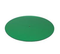 POENVFPO Acrylic Turntable Mat, Noise Reduction Shock Absorption Antistatic Non Slip Record Pad for Records, with Central Groove for Standard 12 Inch Record Player (Transparent Green)