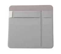 POENVFPO Adhesive Hard Drive Holder for Laptop, Stick On Pouch Organizer with 3 Slots for External SSD USB Drives