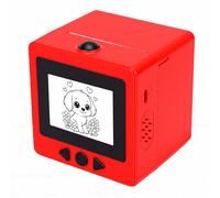 POENVFPO AI Voice Printer, 2.4 Inch Display Screen Portable Mini Printer with Bluetooth WiFi for Children DIY Graffiti