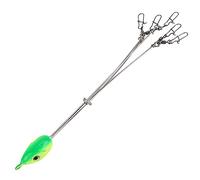POENVFPO Alabama Umbrella Rig 5 Arms Snap Swivels 8.3in | Freshwater Fishing Tackle, Metal Plastic Bait Rig, Fish Head Attracts, Angler Accessory