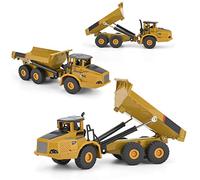 POENVFPO Alloy Dump Truck Model, High Simulation Engineering Vehicle Toy for Construction Play, with Realistic Design for Kids Over 8 Years Old to Improve Hand Eye Coordination