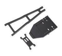 POENVFPO Aluminum Alloy RC Truck Tow Build Kit, with Trailer Hitch, Wrecker, Crane Arm for Off Road Climbing, DIY RC Enthusiasts (Black)